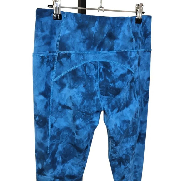 Sweaty Betty Super Soft Tie Dye Blue Leggings Size 10 - Picture 3 of 8